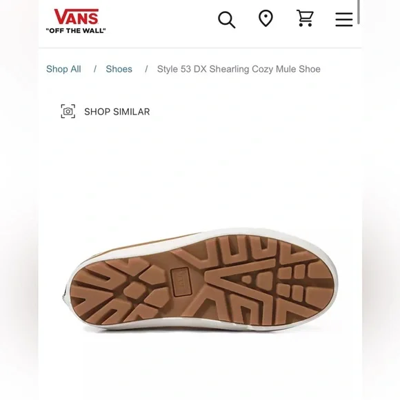 Vans Shearling UNISEX Mules - LAST PAIR - Picture 10 of 13